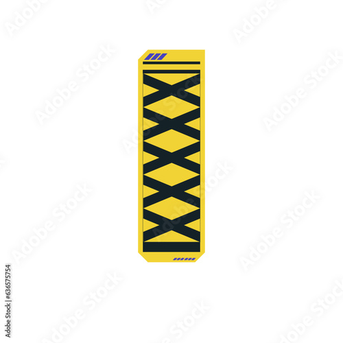 Cyberpunk decal. Vector sticker, label in futuristic style. Sci fi signs, symbols.