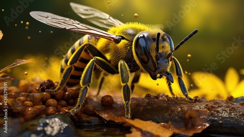 bee national geographic style photo