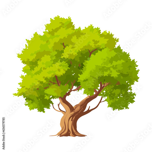 vector tree svg, cartoon background