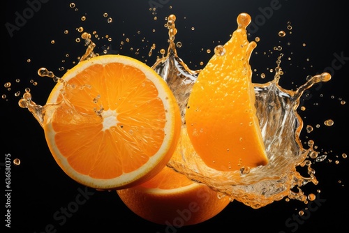 orange on a white background