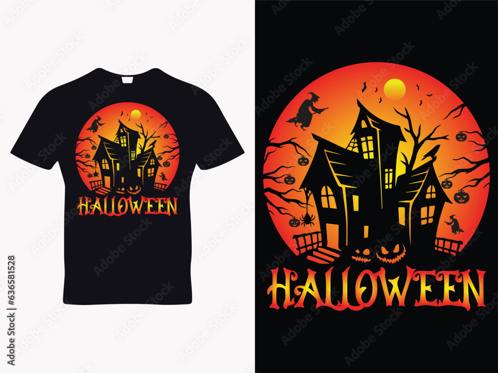 Halloween background horror poster design