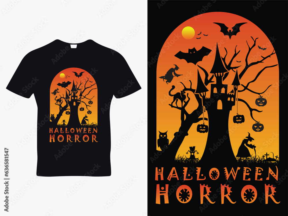 Halloween background horror poster design