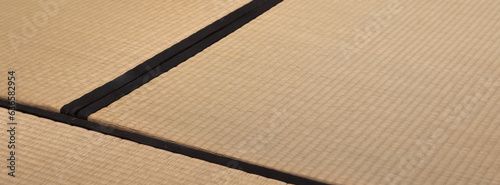 Canvas Print Tatami background - original Japanese mat, vintage design, zen culture