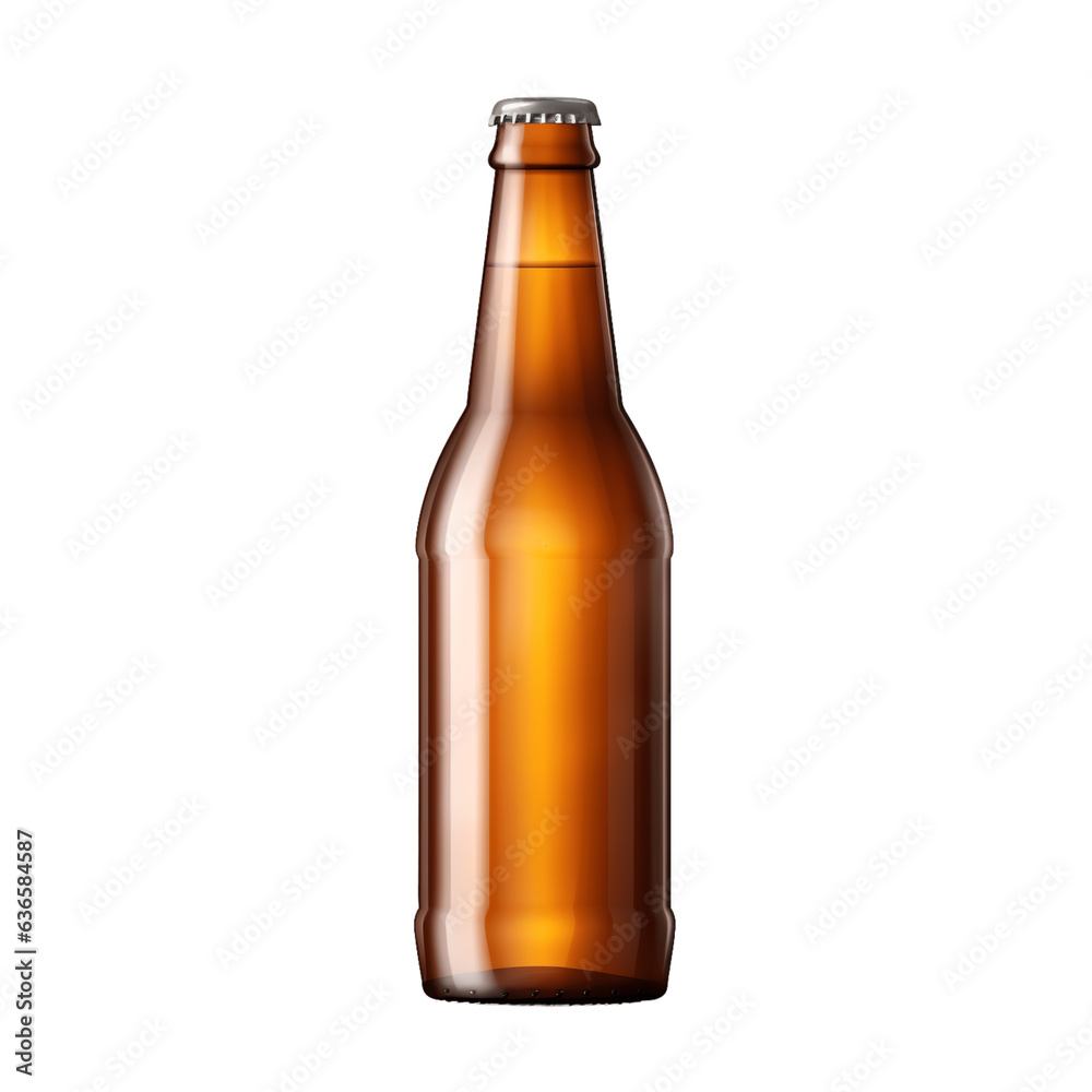 Beer bottle isolated on transparent background Beer bottle isolated on transparent background