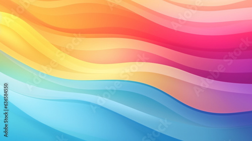 動きの波の背景イラストを持つ抽象的な LGBT 虹色のテクスチャ.GenerativeAI
