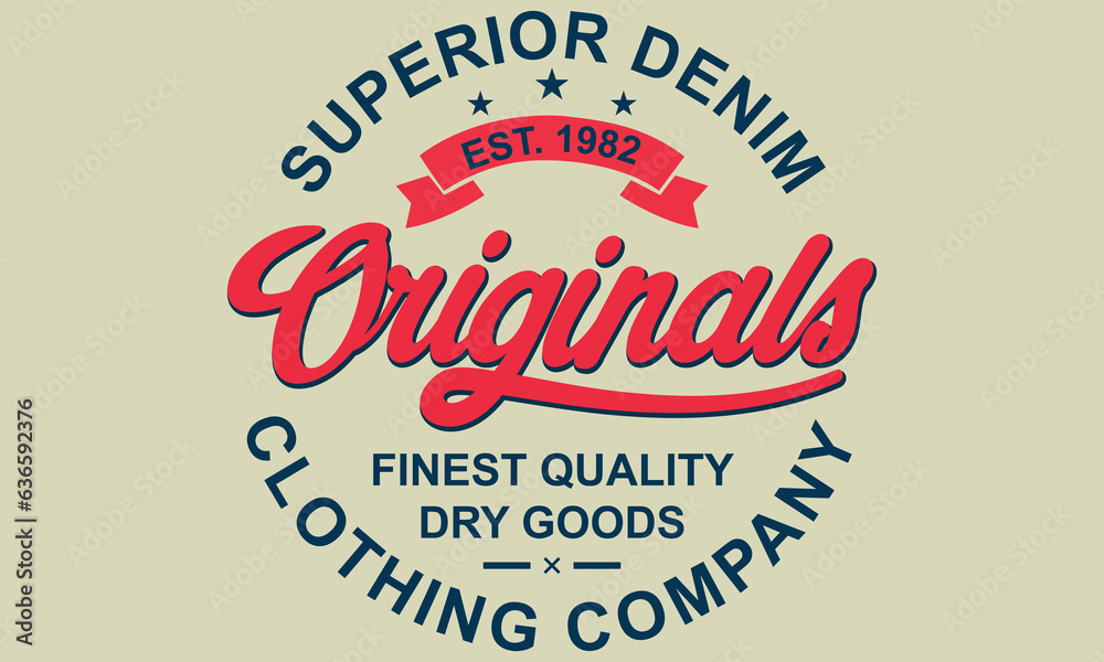 Superior Denim Original Clothing Company for tee shirt & apparel  
