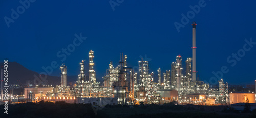 Aerial view Industry Oil refinery oil and gas refinery background  Business petrochemical industrial  Refinery oil and gas factory power and fuel energy  Ecosystem estates. Fuel refinery industry