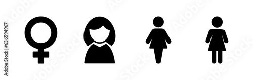 Female icon vector. toilet icon. restroom sign. gender