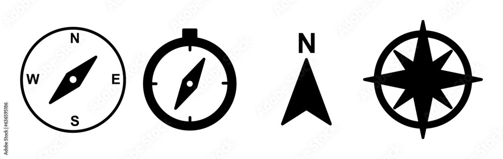 Compass icon vector. navigation icon Compass icon vector. navigation icon