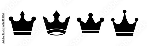 Crown Icon vector. Crown symbol for web site design,