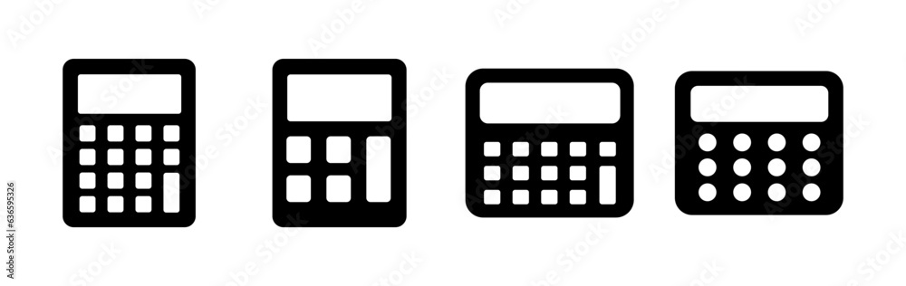 Calculator icon vector. math icon. finances sign Calculator icon vector. math icon. finances sign