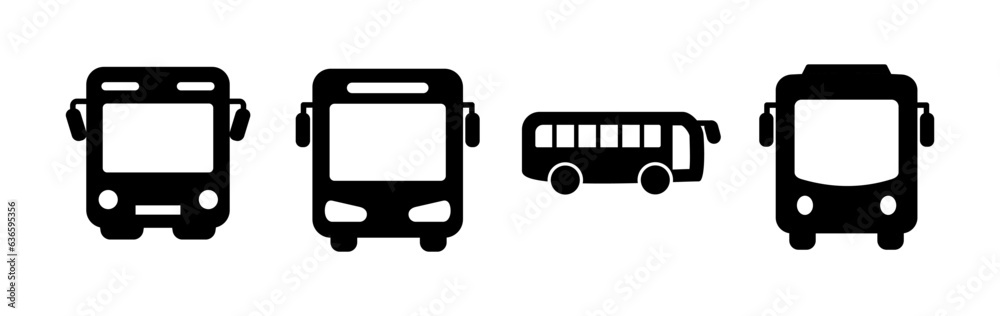 Bus icon vector. bus vector icon