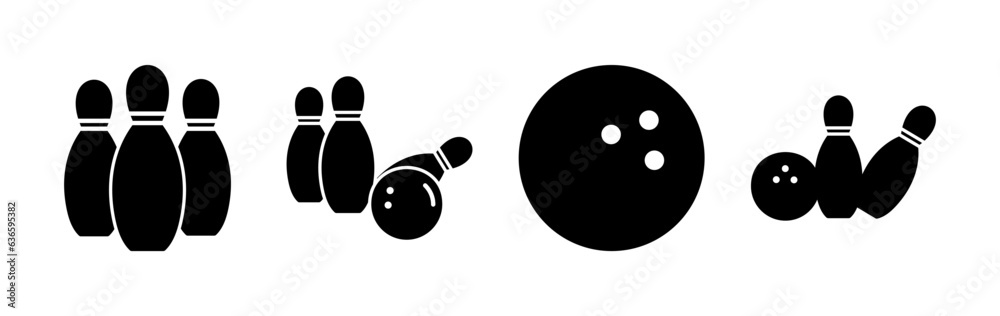 Bowling icon vector. Bowling ball and pin icon. Bowling pins with ball icon. Bowling icon vector. Bowling ball and pin icon. Bowling pins with ball icon.