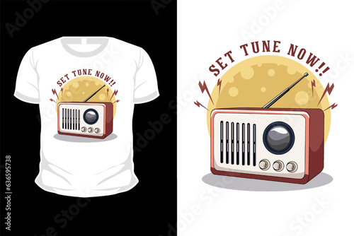 Radio Retro Vintage T Shirt Design