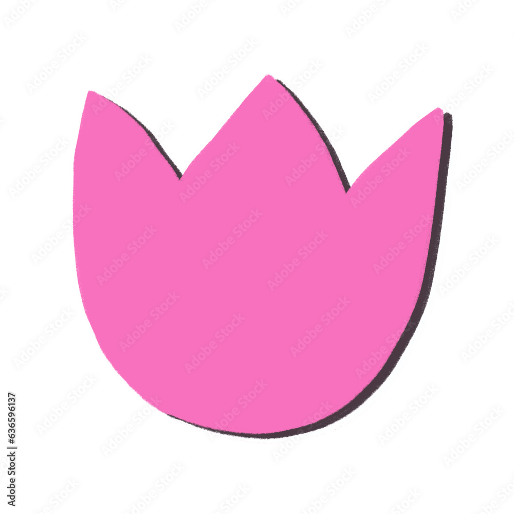 Pink tulip for text box