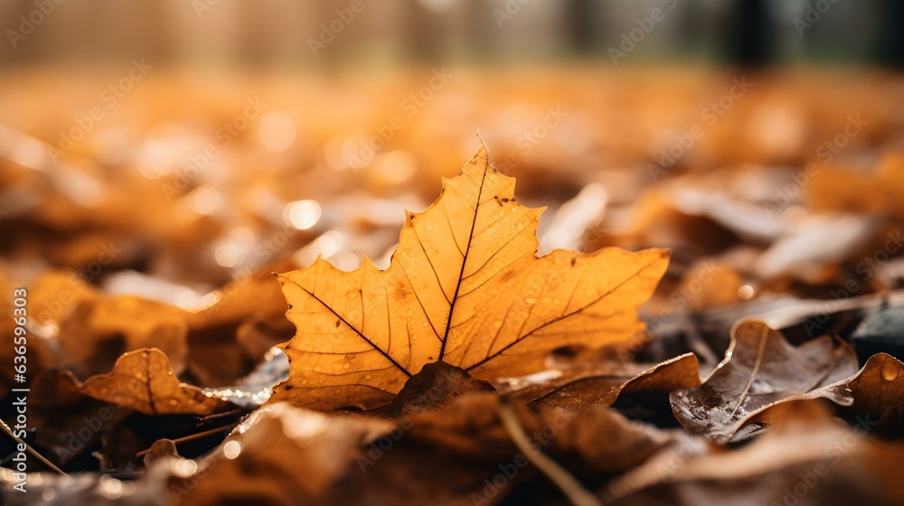 Close up of Autumn Leaves on the Ground in a Park. Blurred Background
Close up of Autumn Leaves on the Ground in a Park. Blurred Background