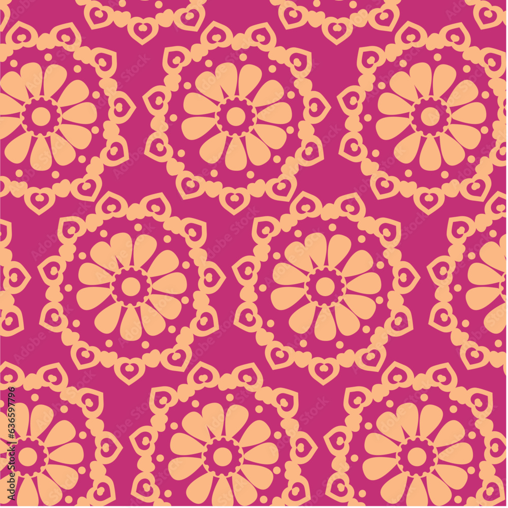 Floral traditional etnic background vector Floral traditional etnic background vector