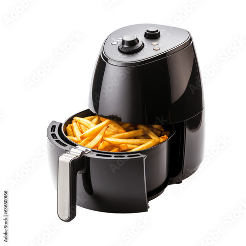 Air fryer isolated on transparent background