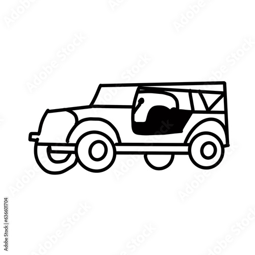 jeep vehicle doodle 