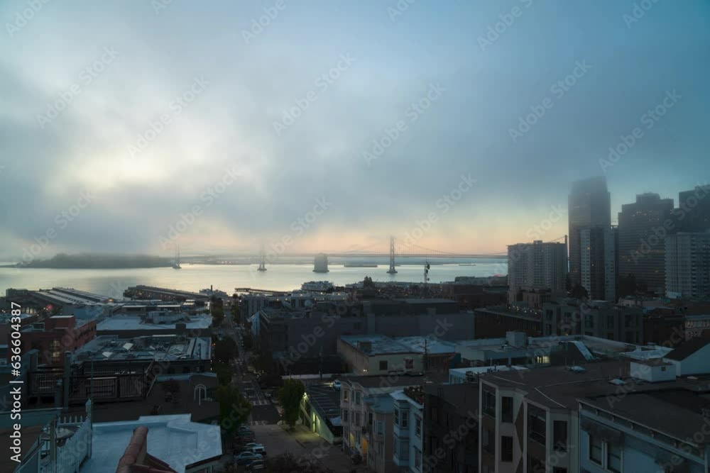 Sunrise in San Francisco - Bay Bridge Sunrise in San Francisco - Bay Bridge