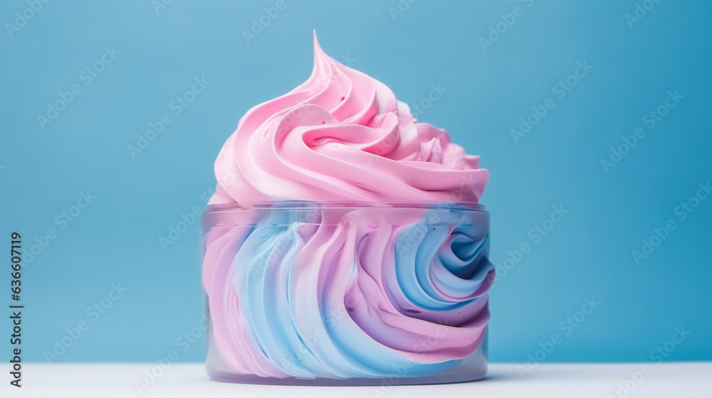 Handmade colorful foaming whipped soap. Generative AI. Handmade colorful foaming whipped soap. Generative AI.