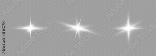 Dazzling flash. Bright Star. Magic dust. Brilliant vector. Bright sun. Glare. shining beam. Rash.