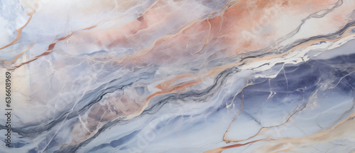 Marmurowe tło łososiowy i niebieski kolor - ściana, surowiec, fale, wzory, tafla o nieregularnej strukturze