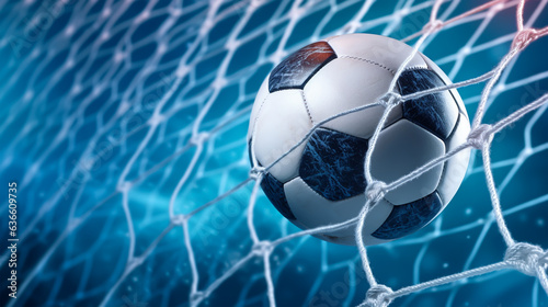 Soccer Ball in Goal Net © Mr. Muzammil