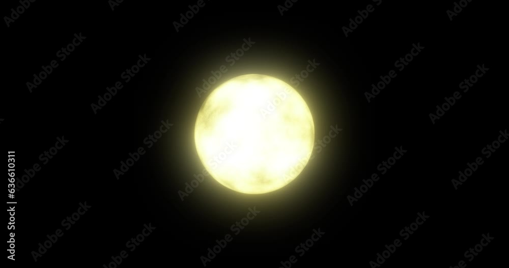 Abstract Yellow Bright Glowing Star Energy Orb In 4K Looped Abstract Yellow Bright Glowing Star Energy Orb In 4K Looped