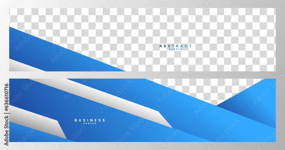 set of banner blue geometric gradient background with copy space area set of banner blue geometric gradient background with copy space area