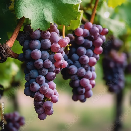  Bunch of ripe grapes 