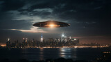 Urban Awakenings: UFO Phenomenon in the Cityscape, Generative AI