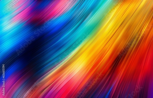 Abstract wallpaper with rainbow rays for desktop screen, ai art 