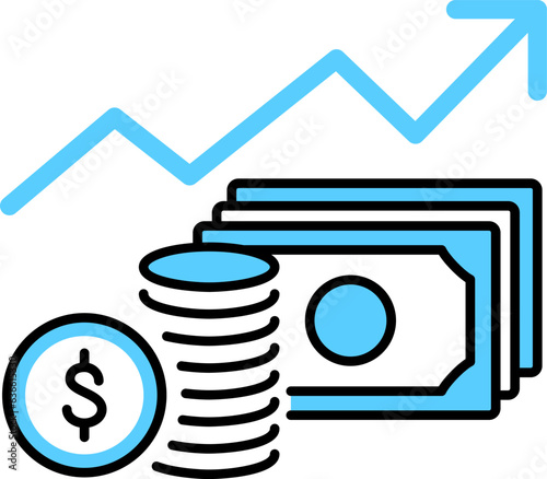 money capital invest finance investment icon