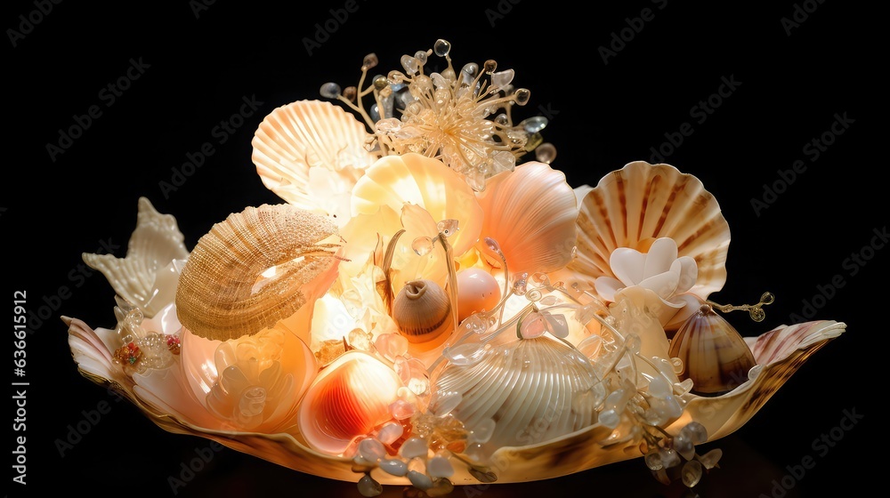 Obraz premium Beautiful sea shells 
