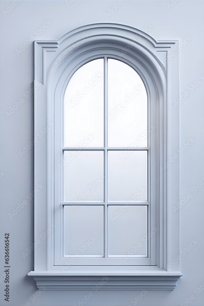 White window. AI generated illustration White window. AI generated illustration