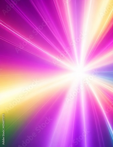 A dreamy abstract background of cascading color light rays