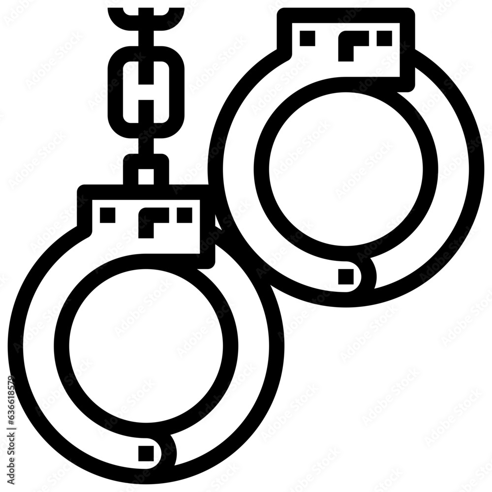 jail line icon,linear,outline,graphic,illustration