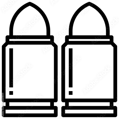 ammo line icon,linear,outline,graphic,illustration