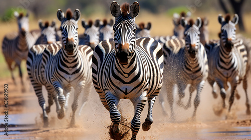 zebras in the desert photo