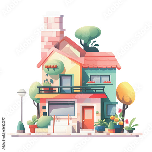 Cute house Illustration 