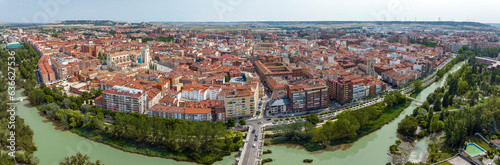Palencia city, panoramic view photo