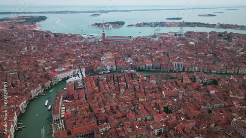 Aerial view of Venice City in Italy (ID: 636629780)