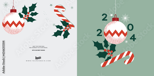 Minty Candy wish card 2024 happy new year