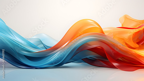abstract colorful blue and orange background
