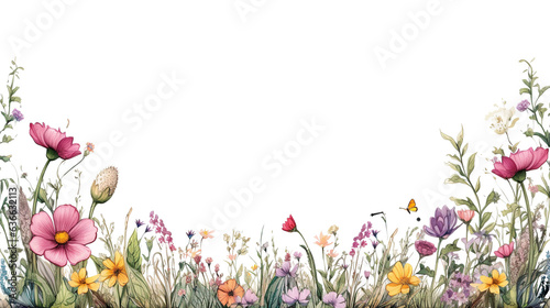 dainty wildflowers as a frame border © Tony A