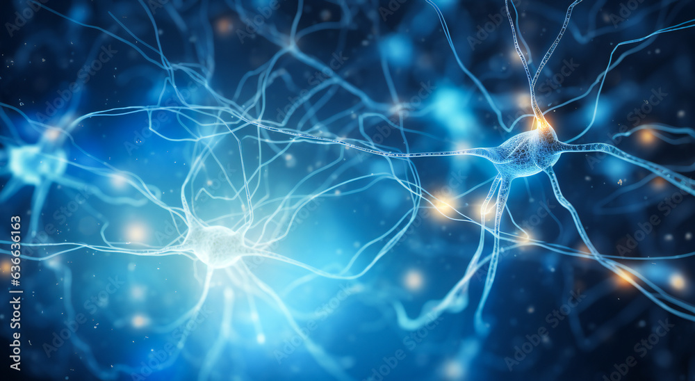 Neural system concept illustration Neural system concept illustration