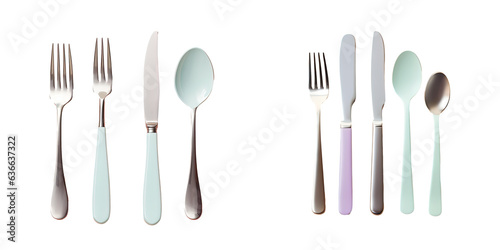 Cutlery on wooden table