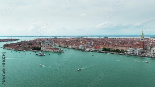 Aerial view of Venice City in Italy (ID: 636637341)