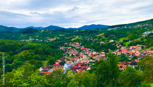 View of an old German village